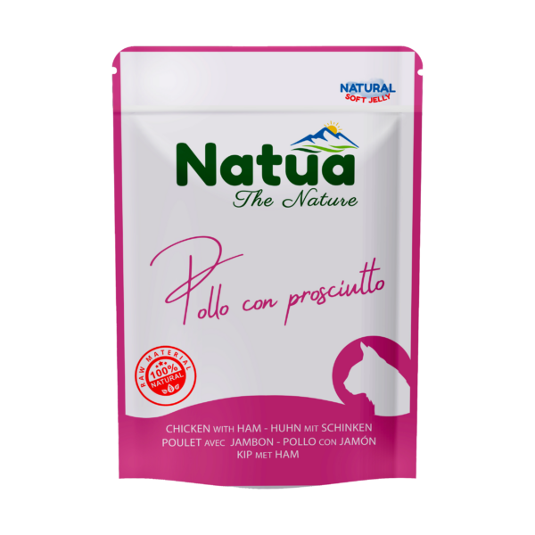 Natua Natural Pouch Kat Kip met ham