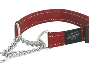 Rogz For Dogs Lumberjack Halfslip Halsband Rood