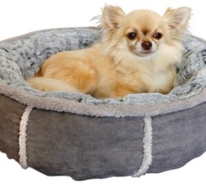 Rosewood Hondenmand Pluche Donut Grijs