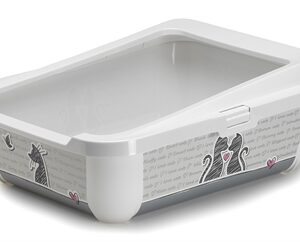 Moderna Trendy Cat Kattenbak Open + Rand Cats In Love