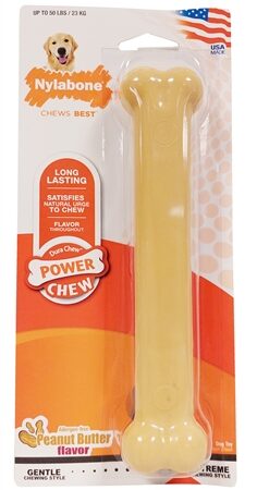 Nylabone Dura Chew Pindakaas Voor Harde Bijters Hypoallergeen