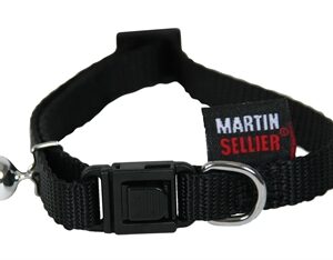Martin Kattenhalsband Nylon Uni Zwart