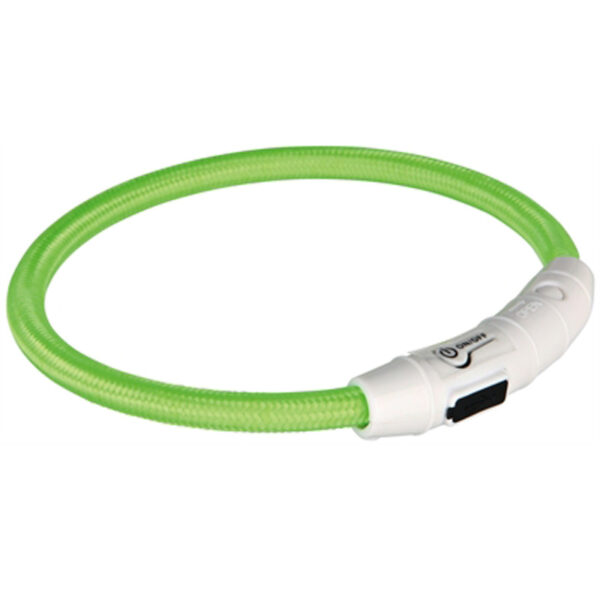 Trixie Lichtgevende Halsband Hond Flash Usb Tpu / Nylon Groen