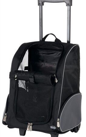 Trixie Reismand Trolley Zwart / Grijs