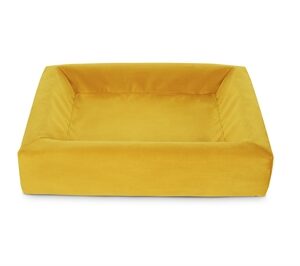 Bia Bed Royal Fluweel Hoes Voor Hondenmand Oker