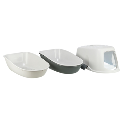 Trixie Berto Kattenbak Overdekt Met Zeef Scheidingssysteem Grijs - Afbeelding 4