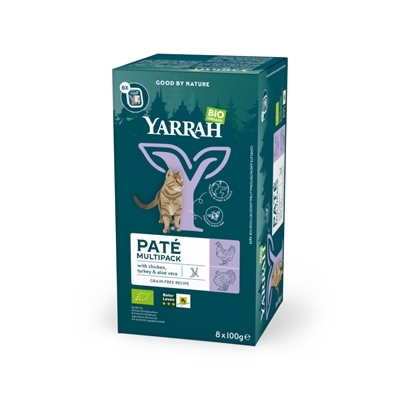 Yarrah Cat Multipack Pate Chicken / Turkey Grainfree