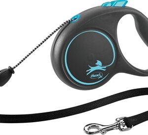 Flexi Rollijn Black Design Cord Blauw