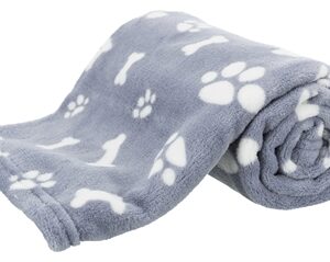 Trixie Hondendeken Kenny Fleece Bot / Pootjes Blauw