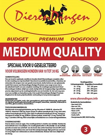 Merkloos Budget Premium Dogfood Adult Medium