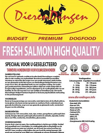 Merkloos Budget Premium Dogfood Fresh Salmon High Quality