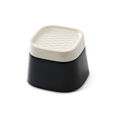 Savic Ergo Cube Voerbak Creme / Zwart