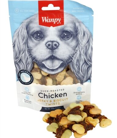 Wanpy Oven-Roasted Chicken Jerky / Biscuit Twists