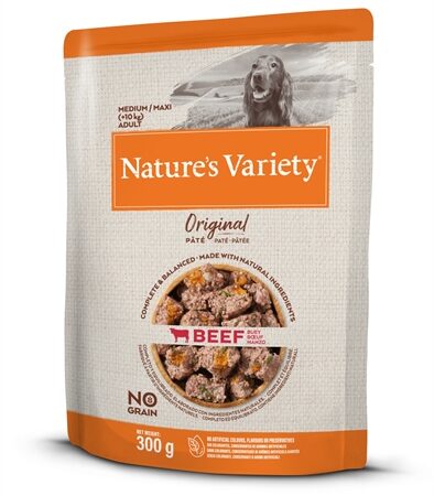 Natures Variety Original Adult Medium / Maxi Pouch Beef No Grain