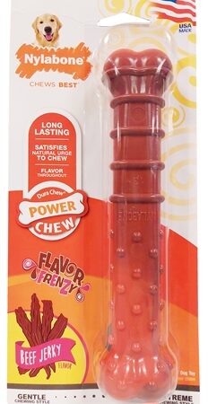 Nylabone Textured Dura Chew Beef Jerkey Voor Harde Bijters