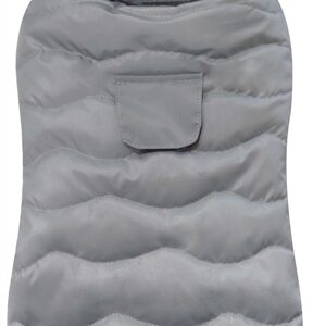 Croci Hondenjas Padded Eco Leaves Gerecycled Grijs