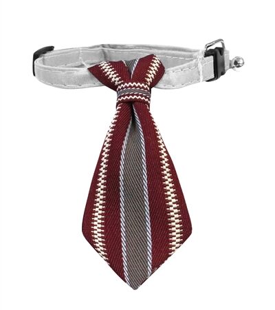 Croci Stropdas Hond Bordeauxrood