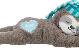 Trixie Pluche Luiaard Grijs Met Heartbeat Voor Puppy