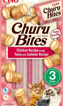 Inaba Churu Bites Cat Chicken Recipe Wraps Tuna With Salmon Recipe