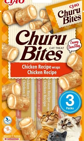 Inaba Churu Bites Cat Chicken Recipe Wraps