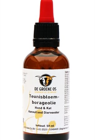 De Groene Os Teunisbloem-Borageolie Hond / Kat