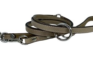 Sazzz Hondenriem Fearless Vintage Verstelbaar Leer Beige