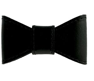 Sazzz Vlinderstrik Glamper Classic Leer Zwart