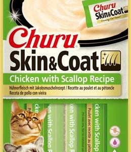 Inaba Churu Skin & Coat Chicken With Scallop Recipe