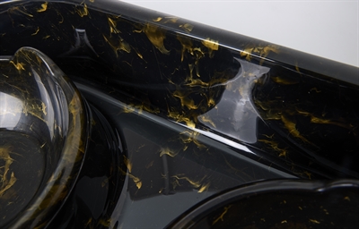 Savic Butler Voerbak En Drinkbak Met Plateau Marble Zwart / Goud - Afbeelding 10