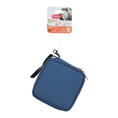 Zolux Bvk 2In1 Opvouwbare Voerbak En Drinkbak Blauw - Afbeelding 4