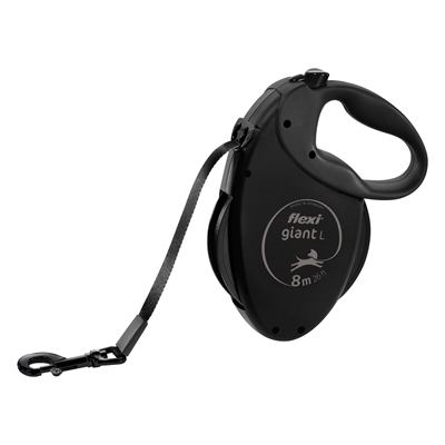 Flexi Rollijn Giant Tape Black Edition Zwart