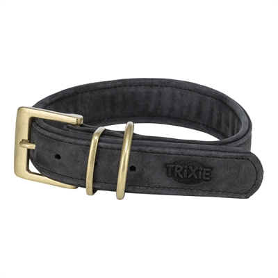 Trixie Halsband Hond Pure Leer Zwart - Afbeelding 8