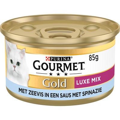 Gourmet Gold Luxe Mix Zeevis In Saus Met Spinazie - Afbeelding 2