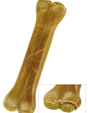 Petsnack Geperst Bot Gevuld Met Kip