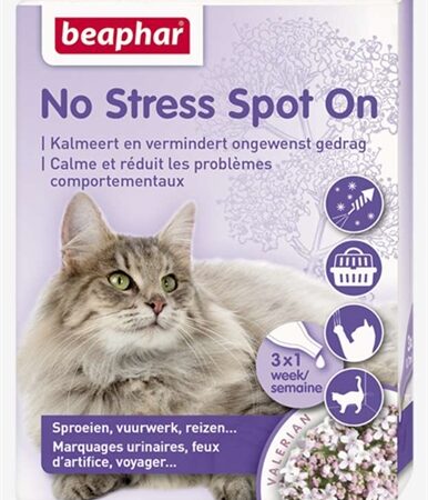 Beaphar No Stress Spot On Kalmeert En Stimuleert Goed Gedrag Kat
