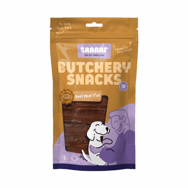 Braaaf Butchery Snacks Rundvlees plat 125 g