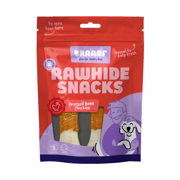 Braaaf Rawhide Pressed Bone Kip - 12,5 cm