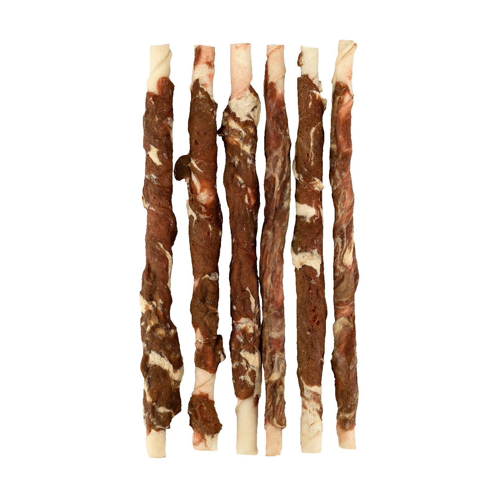 Braaaf Rawhide Twister Rund & Vis (6 st.) - 21 cm - Afbeelding 3