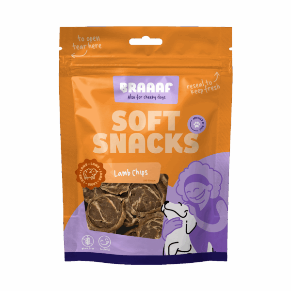 Braaaf Soft Snack Chips - Lam & Vis