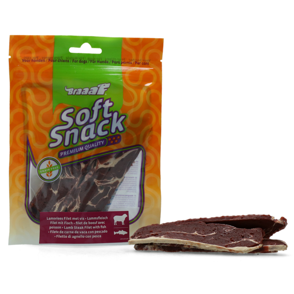Braaaf Soft Snack Filet - Lam & Vis