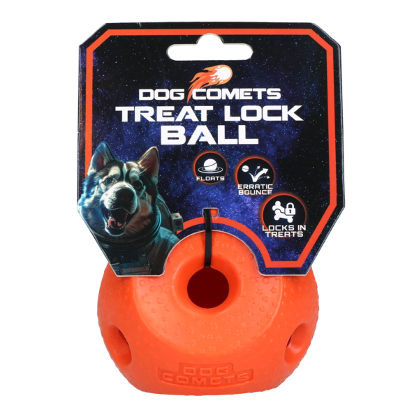 Dog Comets Treat Lock Ball Oranje