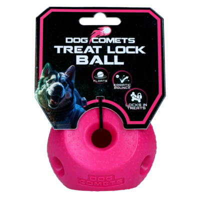 Dog Comets Treat Lock Ball Roze