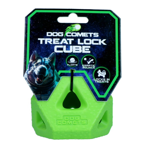 Dog Comets Treat Lock Cube Groen