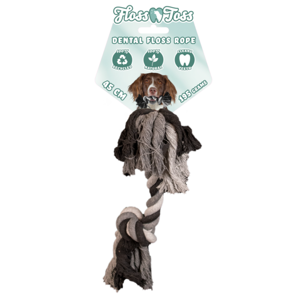 Floss Toss Dental Rope 2 Knot - 45 cm