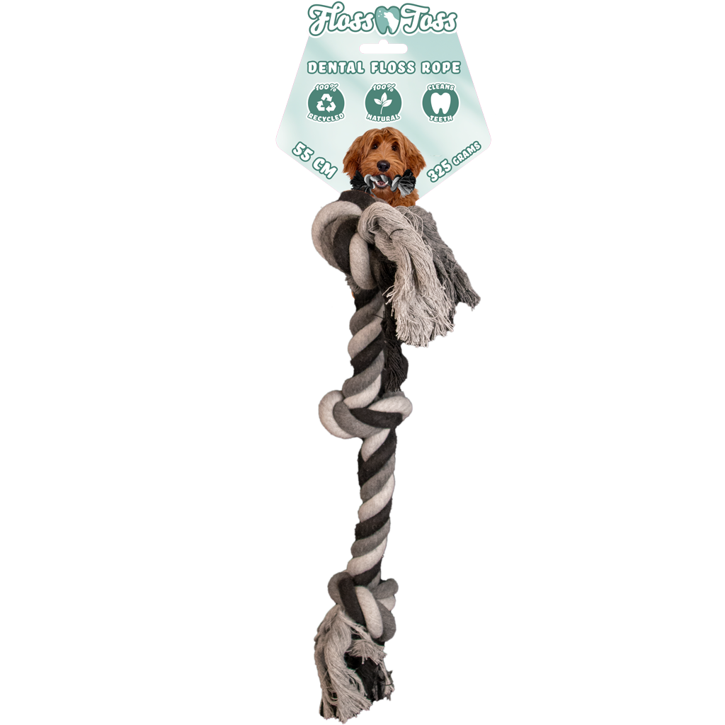 Floss Toss Dental Rope 3 Knot - 55 cm