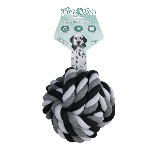 Floss Toss Dental Rope Exteme Ball - 24 cm