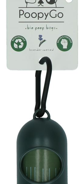 PoopyGo dispenser incl. 15 zakjes lavendelgeur