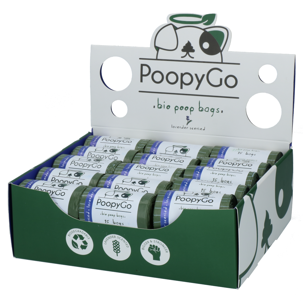 PoopyGo Eco friendly single roll lavendelgeur - Afbeelding 3