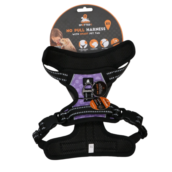 Spotted! Pro No Pull Harnas Paars XS