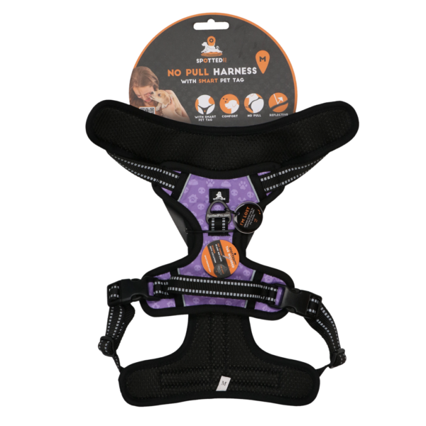 Spotted! Pro No Pull Harnas Paars M
